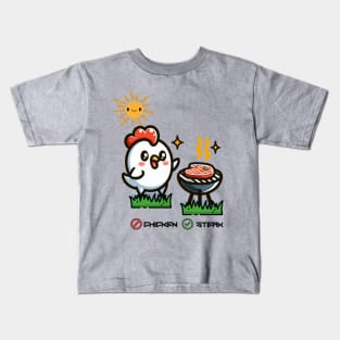 Don't Eat Chicken; Eat Stake Kids T-Shirt